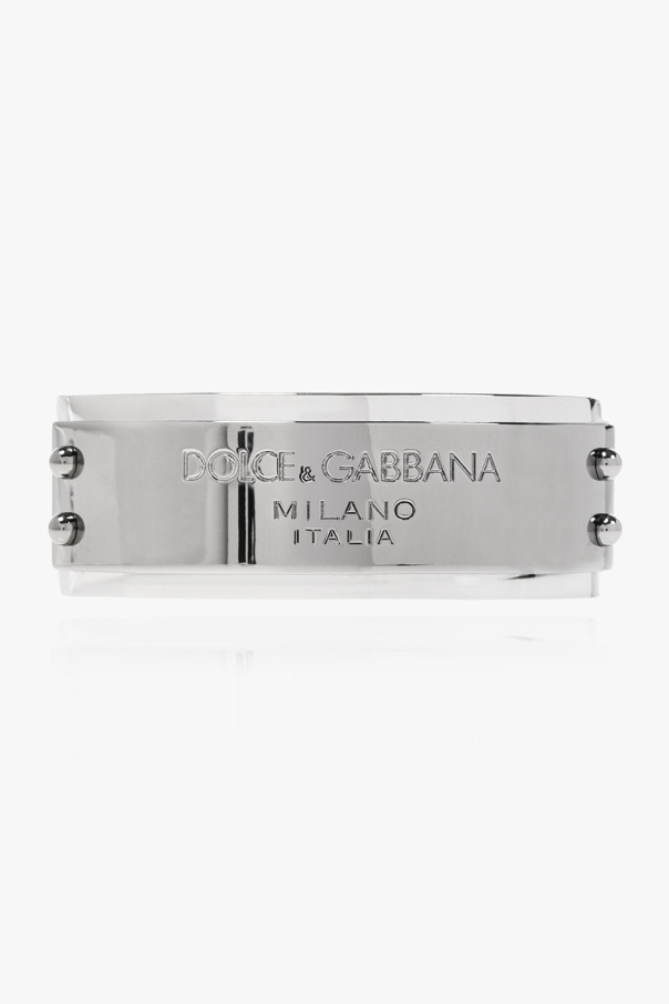 Dolce and gabbana stainless steel mens bracelet best sale